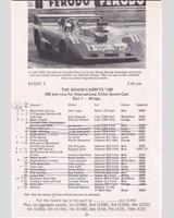 Entry List - 100 km Ingliston 1975
