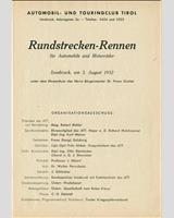Schedule of Events - Innsbruck [S+2.0] 1952