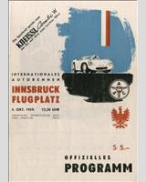 Programme Cover - Innsbruck [GT+1.3] 1959