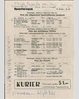 Entry List - Innsbruck [Sports] 1959