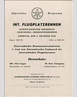 Schedule of Events - Innsbruck [GT+1.3] 1959