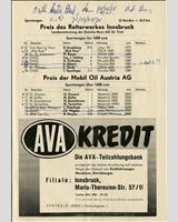 Entry List - Preis von Tirol [Sports] 1961