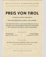 Schedule of Events - Preis von Tirol [GT] 1961