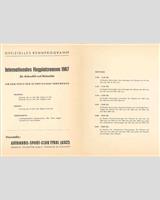 Schedule of Events - Innsbruck [SRP] 1967