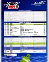 Schedule of Events - Interlagos 6 Hours 2012