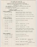 Schedule of Events - Grand Prix Juarez 1965