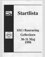 Programme Cover - Swedish GTR Championship Gelleråsen 1998