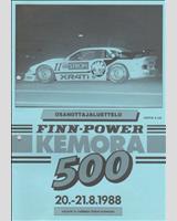 Programme Cover - Kemora 500 Kilometres 1988