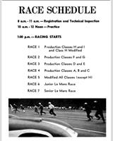 Schedule of Events - ICNSCC Kent II [HP+IP+HM] 1960