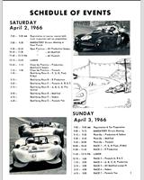Schedule of Events - SCCA Regional Kirker Creek [CM+DM+EM+FM+GM+DP] 1966