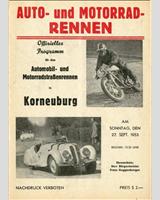 Programme Cover - Korneuburg 1953