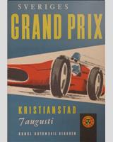 Programme Cover - GP Sverige - Grand Touring +2000 cc & Production 1955