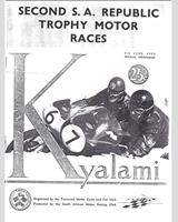 Programme Cover - Kyalami South African Festival - Sports 1963