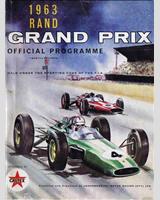 Programme Cover - Rand Grand Prix Kyalami 1963