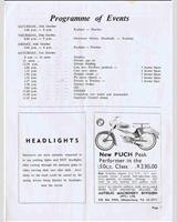 Schedule of Events - Kyalami 9 Hours 1964