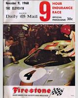 Programme Cover - Kyalami 9 Hours 1968