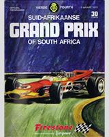Programme Cover - GP South Africa 1970
