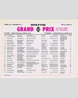 Entry List - GP South Africa 1971