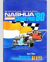 Programme Cover - GP South Africa 1980