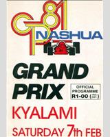 Programme Cover - GP South Africa  1981