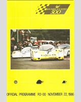 Programme Cover - Kyalami 500 Kilometres 1986
