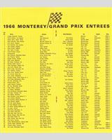 Entry List - Can-Am Laguna Seca 1966