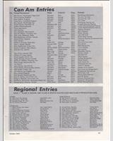 Entry List - Can-Am Laguna Seca 1970
