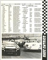 Entry List - SCCA Regional Laguna Seca [ASR+BSR+AP+BP+AS] 1972