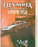 Programme Cover - SCCA National Laguna Seca Sprints 1972