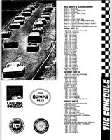 Schedule of Events - SCCA National Laguna Seca Sprints 1972