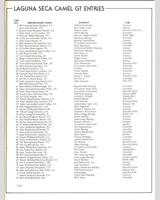 Entry List - Laguna Seca 100 Miles 1976