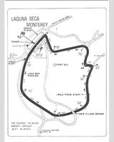 Track Map - Laguna Seca 100 Miles 1976