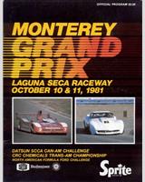 Programme Cover - Can-Am Laguna Seca 1981