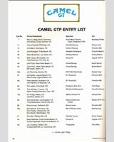 Entry List - Laguna Seca 300 Kilometres 1985