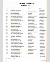 Entry List - Laguna Seca IMSA GTO 1985