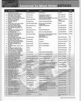 Entry List - American Le Mans Series Laguna Seca 2003