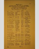 Entry List - 100 mile Langa Langa 1952