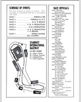 Schedule of Events - SCCA Regional Las Vegas [DP+EP] 1968