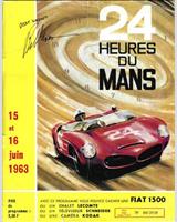 Programme Cover - Le Mans 24 Hours 1963