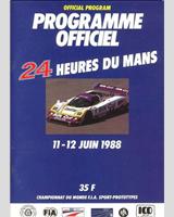 Programme Cover - Le Mans 24 Hours 1988