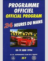 Programme Cover - Le Mans 24 Hours 1994