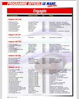 Entry List - Le Mans 1000 Kilometres 2003