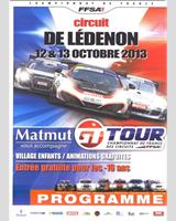 Programme Cover - FFSA French GT Championship Lédenon 2013