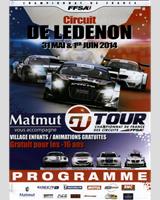 Programme Cover - FFSA French GT Championship Lédenon 2014