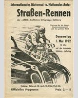 Programme Cover - Liefering 1952