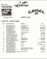 Entry List - Lime Rock 2 Hours 1991