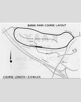 Track Map - Burns Park Grand Prix Sports Car Races 1966