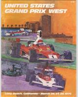 Programme Cover - GP United States West 1976