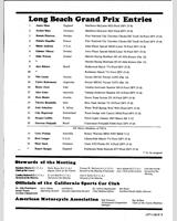 Entry List - GP United States West 1977