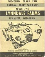 Programme Cover - SCCA National Lynndale Farms [FP+Sedan] 1965